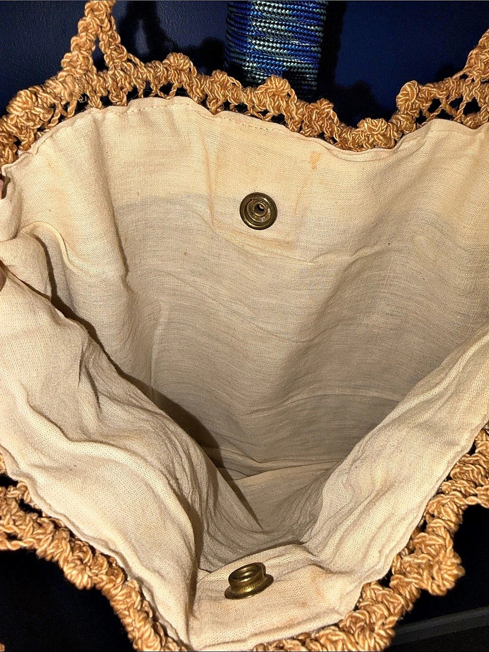 Beige Crochet Tote Bag - Picture 11 of 14